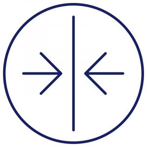 Картинка отсутствия усадки (плотность) Обозначение преимуществ - отсутствие усадки